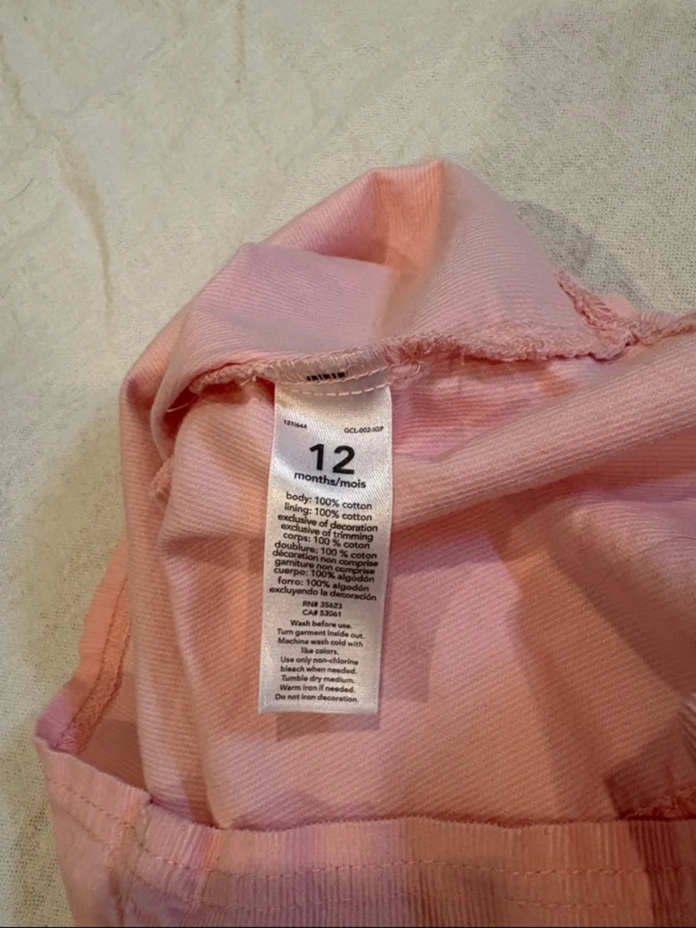 Carter's Light Pink Baby Dress